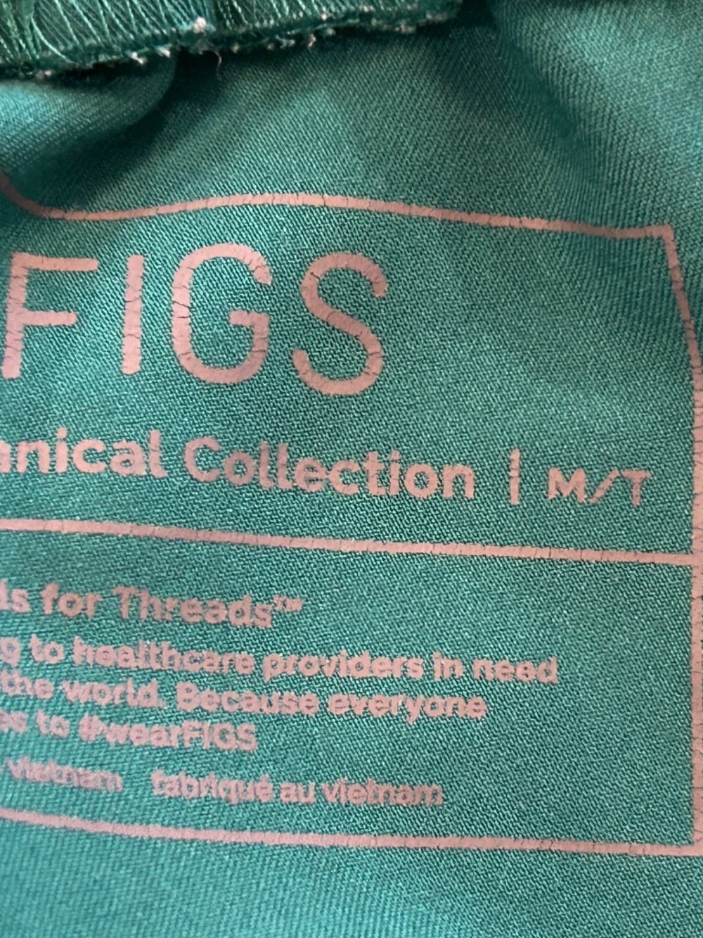 SET Figs Hunter EMERALD Green Scrubs Top M Bottoms MT - Picture 6 of 13